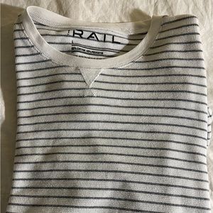 White striped long sleve shirt